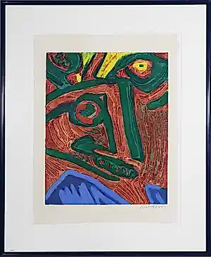 Bengt Lindstrom - Carborundum, Zonder titel - Ingelijst kopen? Bied vanaf 275!