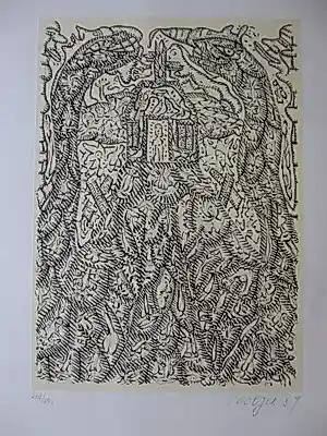 Pjeroo Roobjee - De Mens en de Draken litho wens 1989 kopen? Bied vanaf 60!