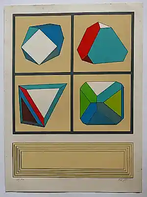 Lucio del Pezzo - Zonder titel.1973 Prent 190 kopen? Bied vanaf 65!