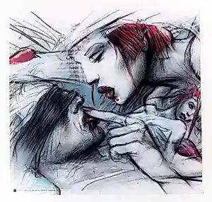 Enki Bilal - "Léché à l'aveugle" High-end collector's item on heavy textured art paper kopen? Bied vanaf 39!
