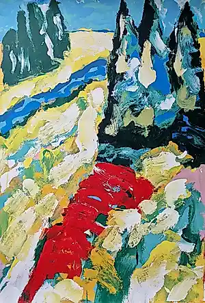 Jan Cremer - Zeefdruk: 'Fiume Azzuro' (2001) kopen? Bied vanaf 250!
