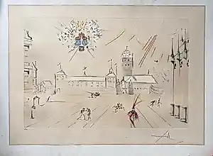 Salvador Dali - Stockholms Slott verkocht voor € 290!