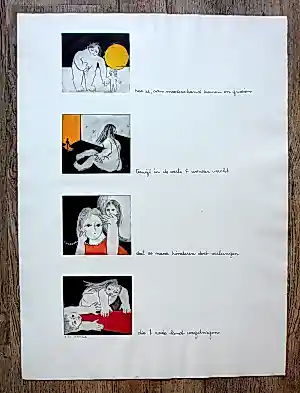 Ans Wortel - 4x Ets/aquatint op 1 blad kopen? Bied vanaf 99!