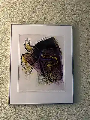 Hans Vredegoor - Compositie zonder titel, kleurenlitho gedateerd 1989 kopen? Bied vanaf 95!