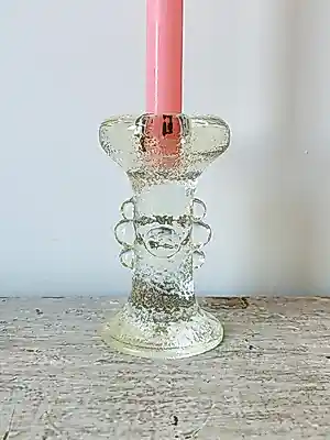 Pukeberg Glass - Vintage Pukeberg kandelaar van ontwerper Staffan Gellerstedt uit de jaren 70 kopen? Bied vanaf 20!