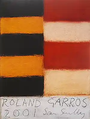 Sean Scully - Kleurenoffset-litho ROLAND GARROS 2001 kopen? Bied vanaf 35!