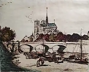 Jean Francois Raffaëlli - Notre Dame de Paris kopen? Bied vanaf 185!