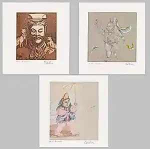 Gunda Oehm - Drie handgesigneerde zeefdrukken: Cultuur I, II, III kopen? Bied vanaf 39!