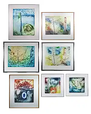 Ad Arma - Selectie van 7 fraaie etsen / aquatints! (ingelijst) verkocht voor € 200!