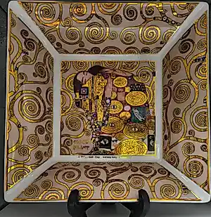 Gustav Klimt - Gustav Klimt 'De Kus' schaal van König Porzellan kopen? Bied vanaf 40!