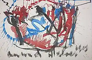 Anton Heyboer - Inkttekening, Kip kopen? Bied vanaf 150!