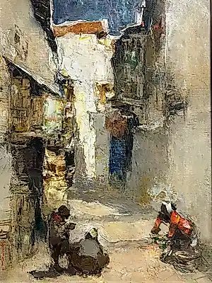 Gerard Adolfs - Oriëntaalse scene op een straatje kopen? Bied vanaf 799!