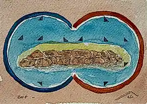 Woody van Amen - Gemengde techniek op papier | 'Zonder titel' | 2005 kopen? Bied vanaf 150!