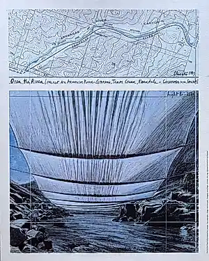 Christo - "Over The River" - Offsetlitho. - 1993 kopen? Bied vanaf 65!