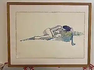Sonja Dwinger - Vrouwelijk naakt , aquarel kopen? Bied vanaf 20!
