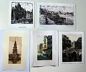 Cornelis Brandenburg - Lot (12) met Amsterdamse gezichten verschillende kunstenaars kopen? Bied vanaf 100!