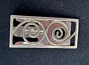 Ans Markus - Zilveren Inner circle clip broche, week van het sieraad 2000 kopen? Bied vanaf 40!