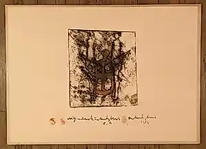 Anton Heyboer - Unieke ets uit 1982 (E.A handgesigneerd met vingerafdrukken, gedateerd) kopen? Bied vanaf 200!