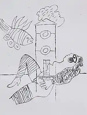 Corneille - Femme et poisson a la tour, ets kopen? Bied vanaf 195!