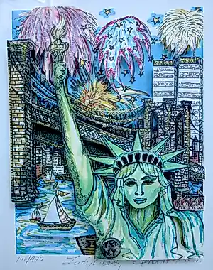 Charles Fazzino - Lady Liberty kopen? Bied vanaf 675!