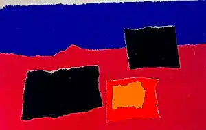 Andre van der Vossen - Collage: Abstracte compositie kopen? Bied vanaf 295!