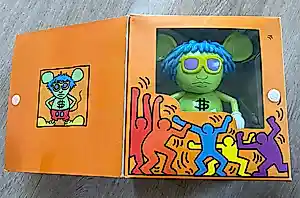 Keith Haring - Limited Edition Andy Mouse Green Figure by 360 Toy Group kopen? Bied vanaf 350!