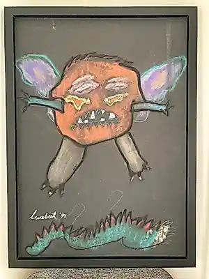 Lucebert - Expressieve compositie met fabelwezens (1994) kopen? Bied vanaf 125!