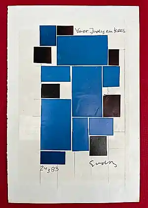 Siep van den Berg - Gesigneerde collage + krantenknipsel - "Laatste zwaluw gezien" - 1992-1993 kopen? Bied vanaf 75!
