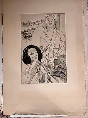 Helene de Beauvoir - Vrouwen tegen een landschapsachtergrond kopen? Bied vanaf 150!
