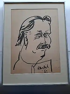 Ans Wortel - Stifttekening, portret Will Hoogstraate/Rivel kopen? Bied vanaf 120!