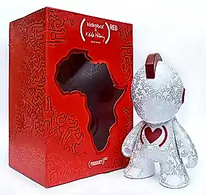 Keith Haring - Kidrobot 7in (Red) Special Edition kopen? Bied vanaf 85!