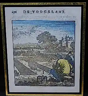 Jan Luyken - 'De Voogelaar' - kleurets - 18e eeuw kopen? Bied vanaf 35!