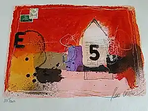 Theo Koster - Zeefdruk, collage 5 kopen? Bied vanaf 30!