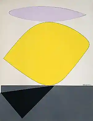 Victor Vasarely - Sauzon II. - 1952 - Lithografie in beperkte oplage - Gesigneerd - Atelier Arcay kopen? Bied vanaf 550!