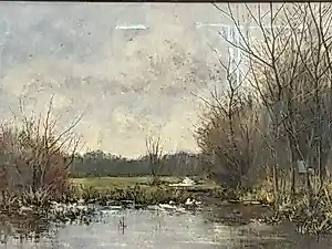 Jan van Rhijnnen - Polderlandschap met eenden kopen? Bied vanaf 50!