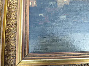 Dirk van Haaren - Uitzicht op stad/dorp. kopen? Bied vanaf 150!