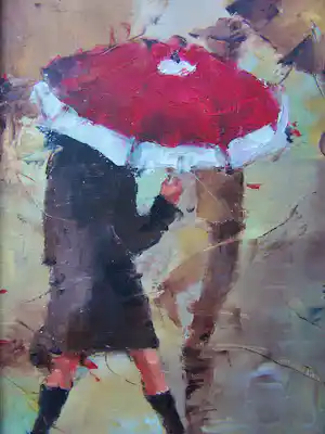 Elena Prokopenko - Figuren in de regen. kopen? Bied vanaf 50!