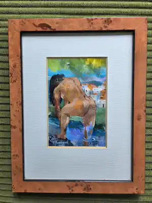 Fred Breebaart - Badende vrouw in landschap verkocht voor € 380!