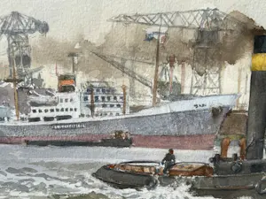 Jan Hoogendoorn - Havengezicht Rotterdam kopen? Bied vanaf 40!