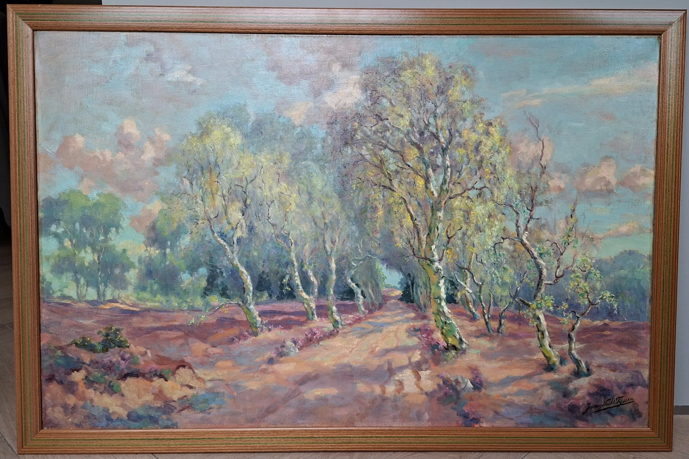Jan van Vucht Tijssen - Landschap met bomen kopen? Bied vanaf 150!