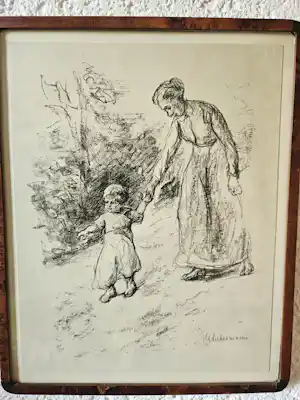 Max Liebermann - Warterin mit kind kopen? Bied vanaf 295!