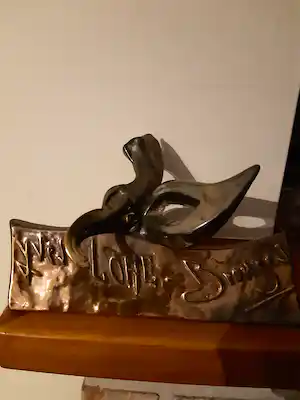 Yves Lohe - Bronzen beeld venitiaans masker verkocht voor € 100!