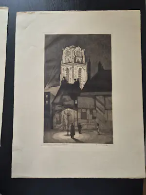 Arend Hendriks - Verlichte st laurenskerk te Rotterdam kopen? Bied vanaf 30!