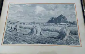 Ad Blok van der Velden - Oogsttijd - Texel verkocht voor € 225!