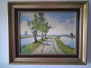 Jos van Dijk - Hollands polderlandschap kopen? Bied vanaf 130!