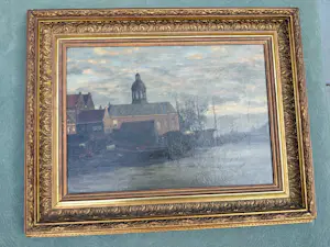 Dirk van Haaren - Uitzicht op stad/dorp. kopen? Bied vanaf 150!