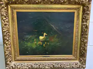 Frans Helfferich - Eendjes in vijver verkocht voor € 280!