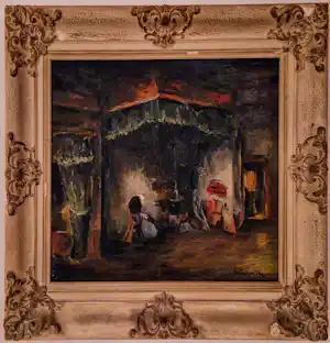Antoon Kruysen - Binnenhuis Brabant verkocht voor € 200!