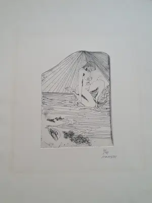 Anatol Herzfeld - 4 stuks - Pen- en inkttekening gesigneerd kopen? Bied vanaf 80!