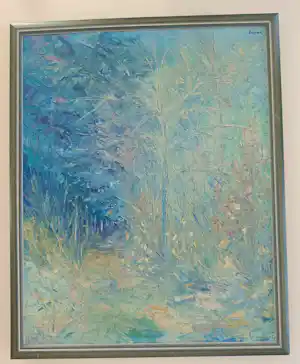 Monique Layon - Boslandschap kopen? Bied vanaf 120!
